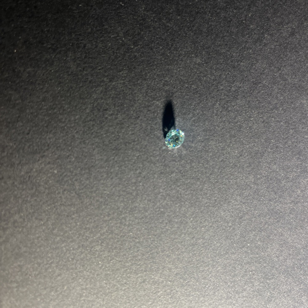 Moissanite Loose Gemstone 1.0ct‎ Light Green Round Brilliant Cut Stone